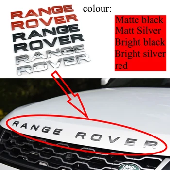 

10pcs Car Styling Hood Trunk Logo Badge Sticker For Range Rover Sport Evoque DISCOVERY ABS Car Styling Trunk Logo Letters Emblem