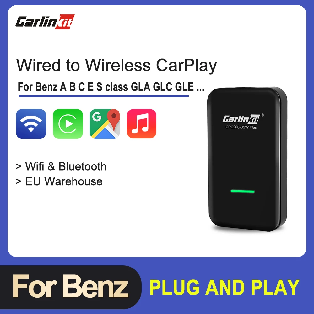 Carlinkit 3.0 Auto Carplay Draadloze Activator Voor Mercedes Benz EQA