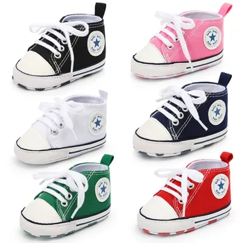

Toddler Kids Boys Girls Canvas Sneakers High Top Lace Up Casual Walking Shoes Tennis Shoes Kids Non-Skid Soles Lace Up Sneaker