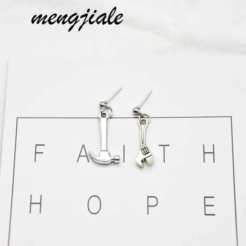 1 пара ручная работа Ретро стиль серебряный цвет сплав инструмент мини молоток