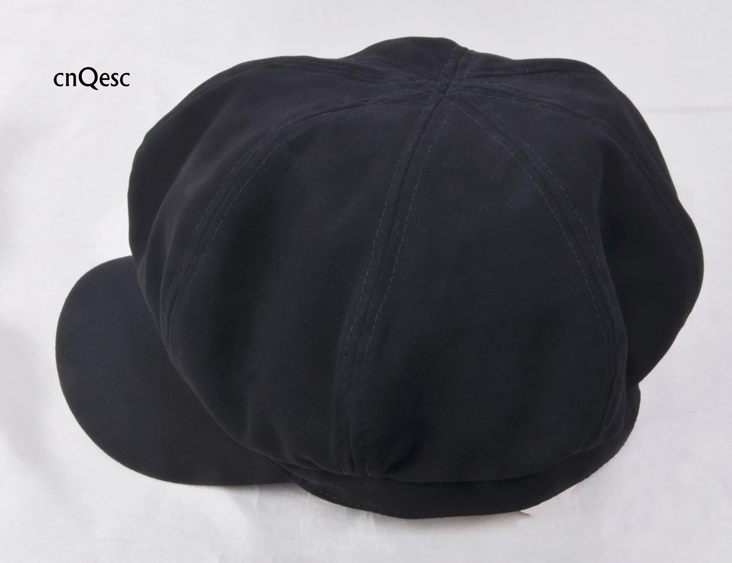 Black Fashion Octagonal caps newsboy caps Women winter hat Beret hat for Derby