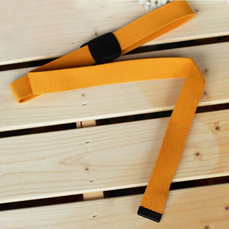 Yellow style2 Регулируемые повседневные женские поясные пояса модные черные парусиновые разноцветные, удобные 1 шт тонкие для женщин - Цвет: Yellow style2
