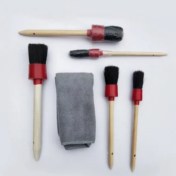 

6Pcs/Set Car Detailing Brush Kit Auto Car Interior Cleaning Set For Wheel And Gap Clean