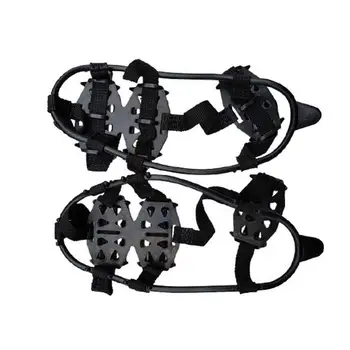 

1 Outdoor 24 Tooth Reinforced Ice Claw Antiskid Shoe Cover Snow Ground Mud Winter Mountaineering Nail Shoe Chain 30DC13