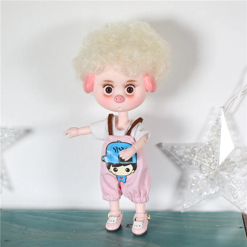 Dream Fairy 1/12 BJD кукла DODO Pigies игрушка кукла кудрявые волосы одежда обувь 14 см мини кукла шарнир тело ob11 милый детский подарок - Цвет: m