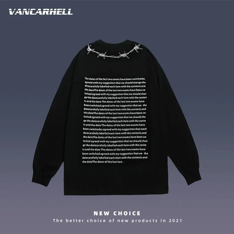 VANCARHELL Men and wo Мужская Уличная одежда свободная идентичная футболка в стиле хип-хоп