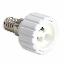 E14 к GU10 цоколь светодиодный галогенный светильник лампа адаптер основание конвертера гнездо NIN668