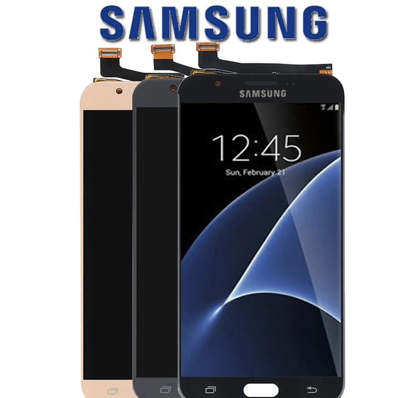 Новый ЖК-дисплей AMOLED 5 дюйма для Samsung Galaxy J7 J727 с сенсорным экраном дигитайзер в