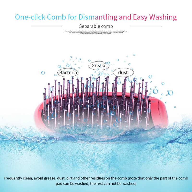 Portable Ionic Hair Brush Electric Magic Negative Ion Hair Comb Hair Styling Scalp Massage Comb Promote Blood Circulation