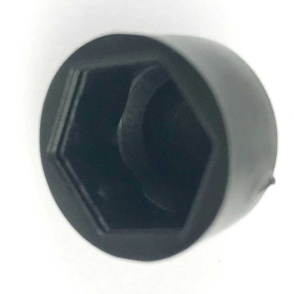Black 10Pcs 18mm Plastic M8 Car Wheel Nut Screw Cover Rim Bolt Cap Hexagonal
