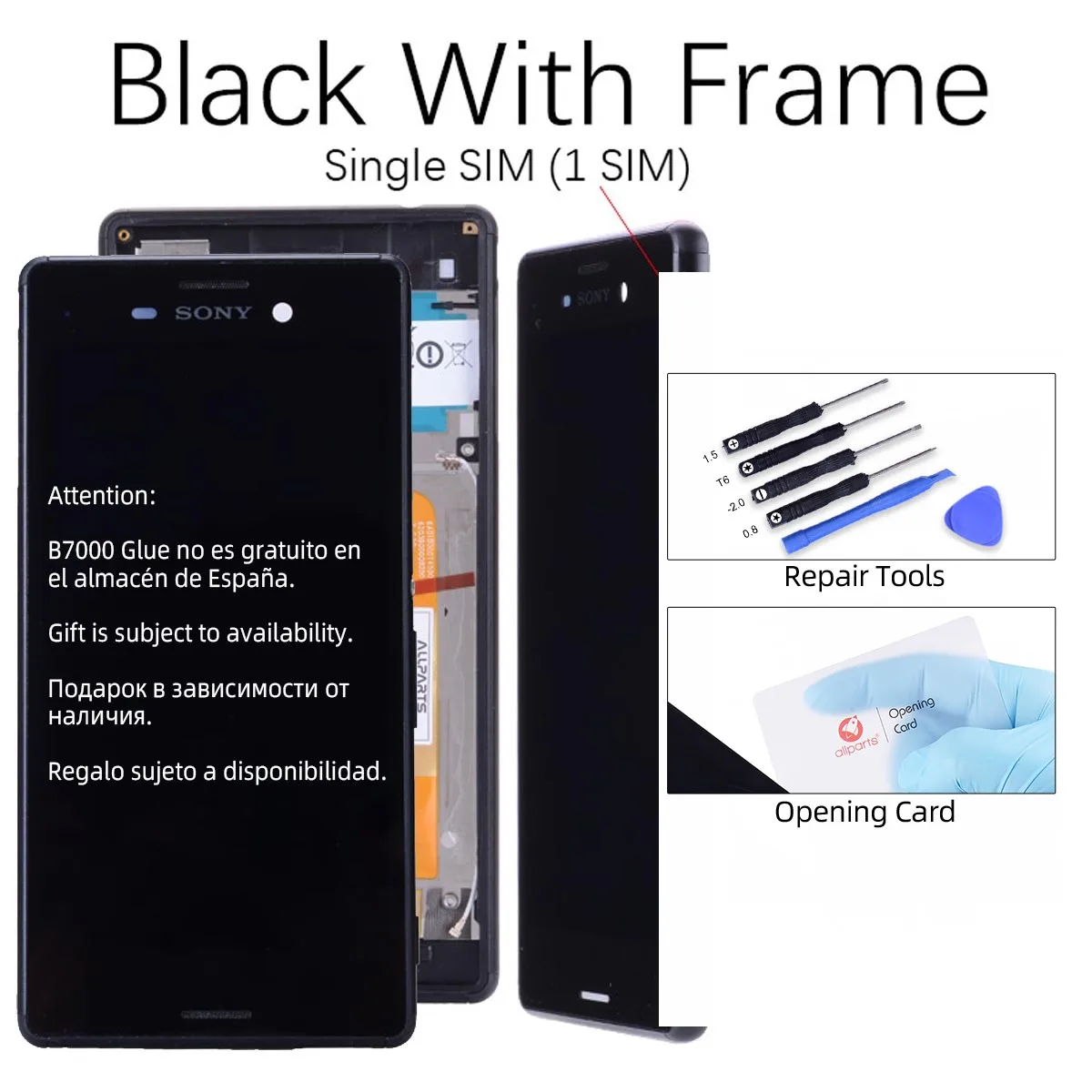 1SIM Black Frame 5,0 дюймов ЖК-дисплей для sony Xperia M4 Aqua ЖК-дисплей кодирующий преобразователь сенсорного экрана в сборе с рамкой для sony M4 Aqua E2303 E2306 lcd - Цвет: 1SIM Black Frame