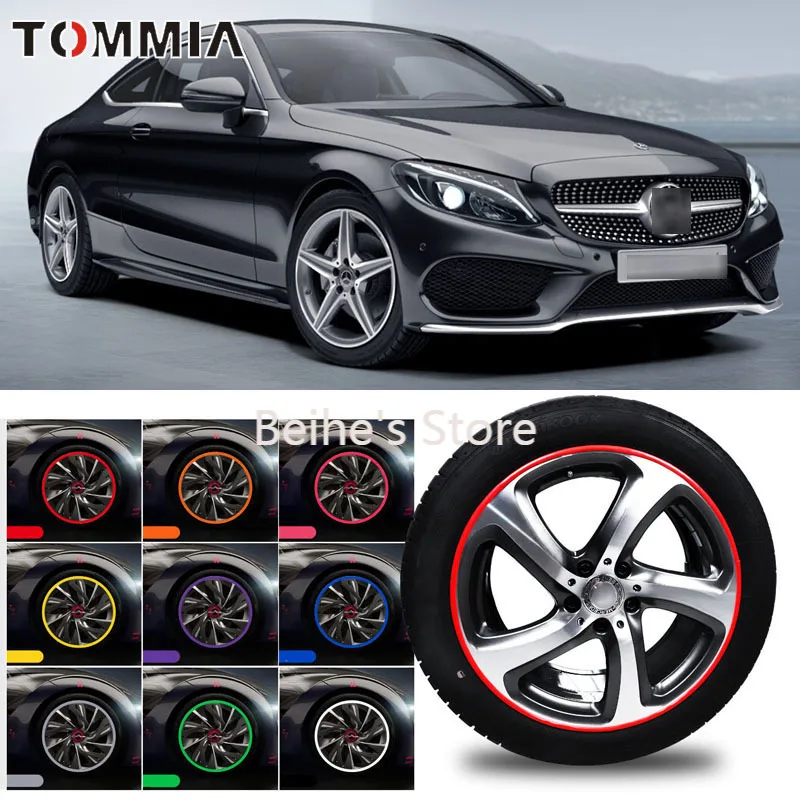 8 м Автомобильная Ступица колеса обода края протектора кольцо шины полоса защиты