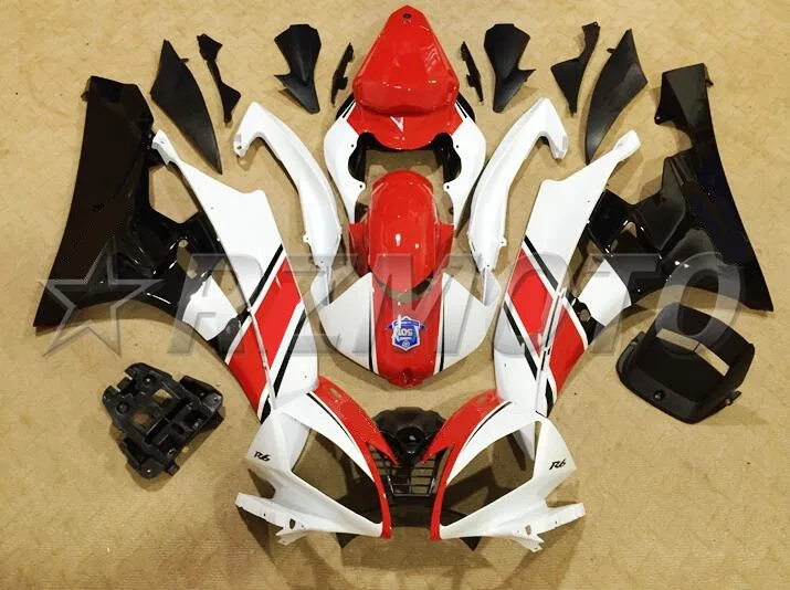 ABS полный обтекатель наборы Подходит для YAMAHA YZF-R6 2006 2007 обтекатели комплект YZF R6 06 07 литья под давлением красный черный белый