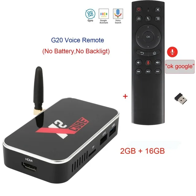 X2CUBE EN G20 Ugoos ТВ приставка X2 Pro X2Cube Amlogic S905X2 Android 9,0 2G/16G DDR4 4G/32G приставка 2,4G/5G WiFi 1000M 4K HD Smart медиаплеер - Цвет: X2CUBE EN G20