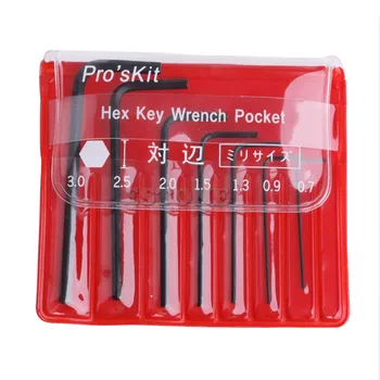 

7x Mini Micro 0.7mm-3mm Hexagon Hex Allen Key Set Wrench Screwdriver Tool Kit