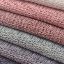 Многоцветная ажурная ткань в полоску из полиэстера и хлопка, шерстяной шарф, блузка, ткань для одежды