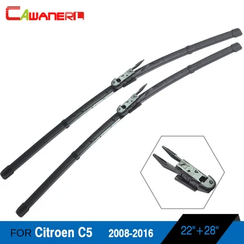 

Cawanerl 1Pair Car Frameless Soft Rubber Windscreen Wiper Blades Windshield All Season Suitable Fit For Citroen C5 2008-2016
