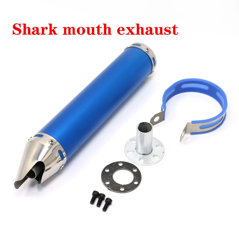 Universal 60*280mm blue motorcycle modified exhaust Silencer Gasket two