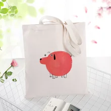 Вместительная сумка для покупок сумка текст канва для DIY сумки из натуральной кожи на каждый день Применение иллюстрации изготовленным на заказ логосом печати эко многоразовая утилизация