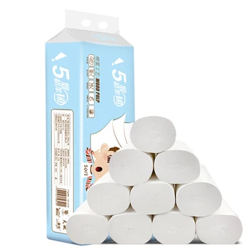 

Hot 12 Rolls of Toilet Paper Household 5 Layer Paper Towels Coreless Soft Skin-Friendly Tissue New D6