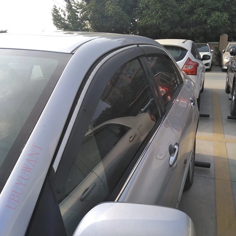 Подходит для Защитные чехлы для сидений, сшитые специально для Toyota Corolla 2008 2009 2010 2011 2012 4 шт./компл. окна козырек Vent Оттенки Защита от солнца дождь дефлектор гвардии авто аксессуары