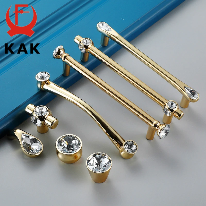 Золотая золотая ручка для шкафа KAK золотые ручки коробки обуви дверных ящиков