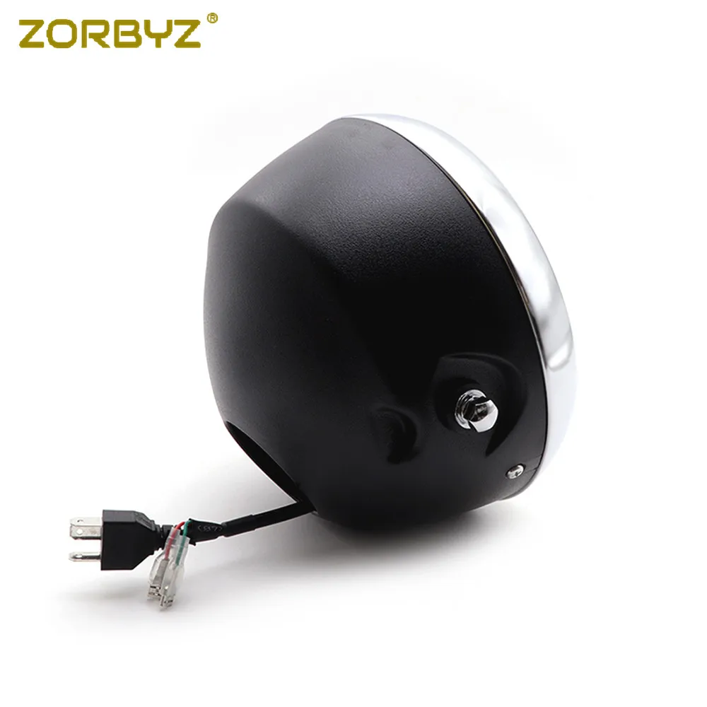 ZORBYZ " аксессуары для мотоциклов Хромированный Светодиодный фонарь для передней фары для Harley Yamaha Honda Triumph Cruisers Choppers