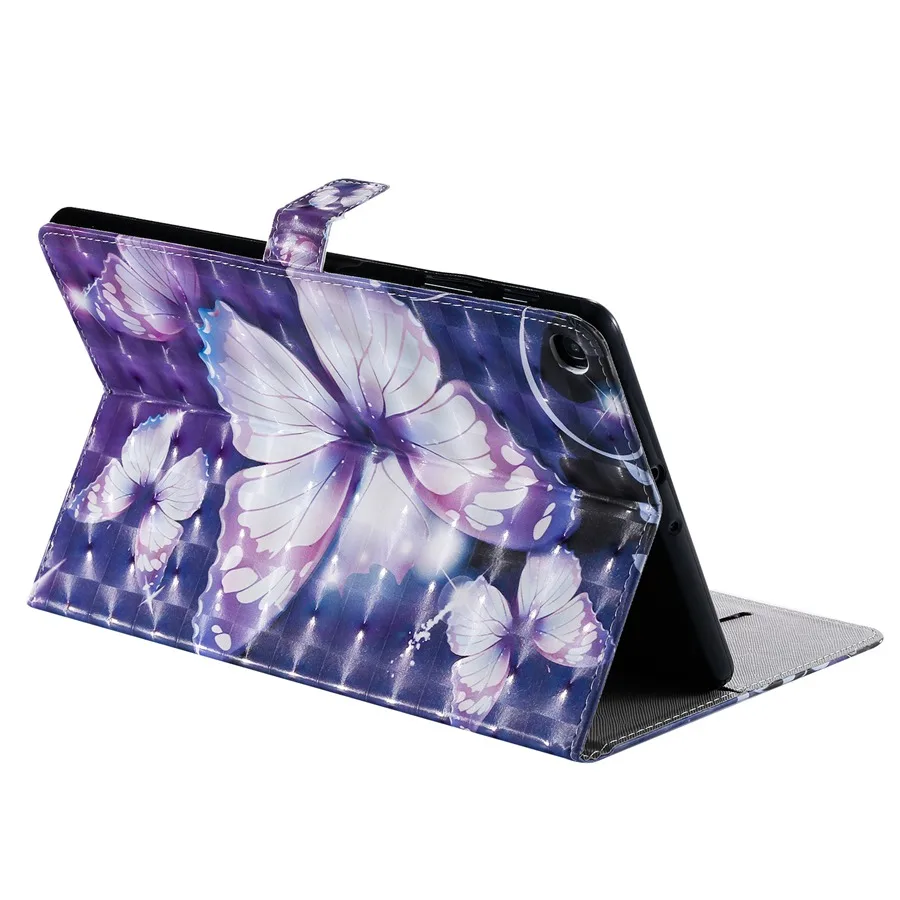 3D Цветочный Принт из искусственной кожи чехол для samsung Tab A 10,1 SM-T510 SM-T515 T510 T515 чехол с отделениями для карт Чехол+ пленка+ ручка