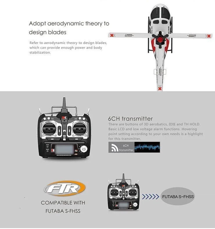 XK K123 6CH бесщеточный AS350 масштаб 3D6G системы вертолет RTF обновления WLtoys V931 ZLRC