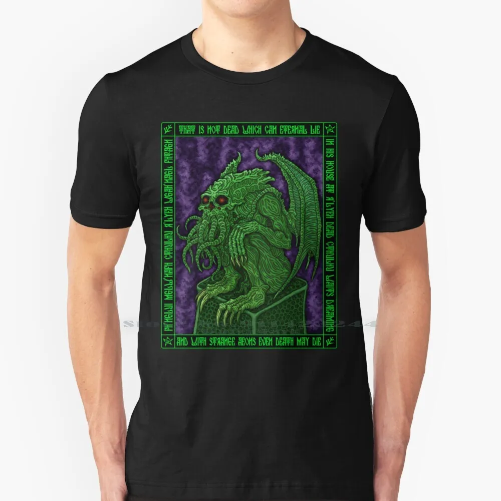 Футболка Cthulhu Icon-Azhmodai 2018 100% чистый хлопок Hp Necronomicon Byakhee Call Of Azhmodai Rlyeh Tentacles Miskatonic |