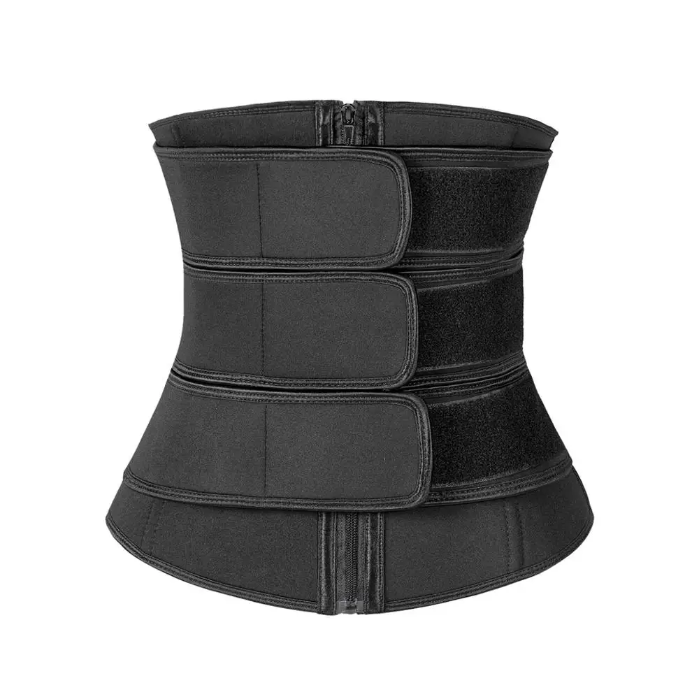 

Men Neoprene Waist Trainer Shaper Slimming Belt Cincher Weight Loss Tummy Control Corset Shapewear Underwear Sweat Trimmer Black