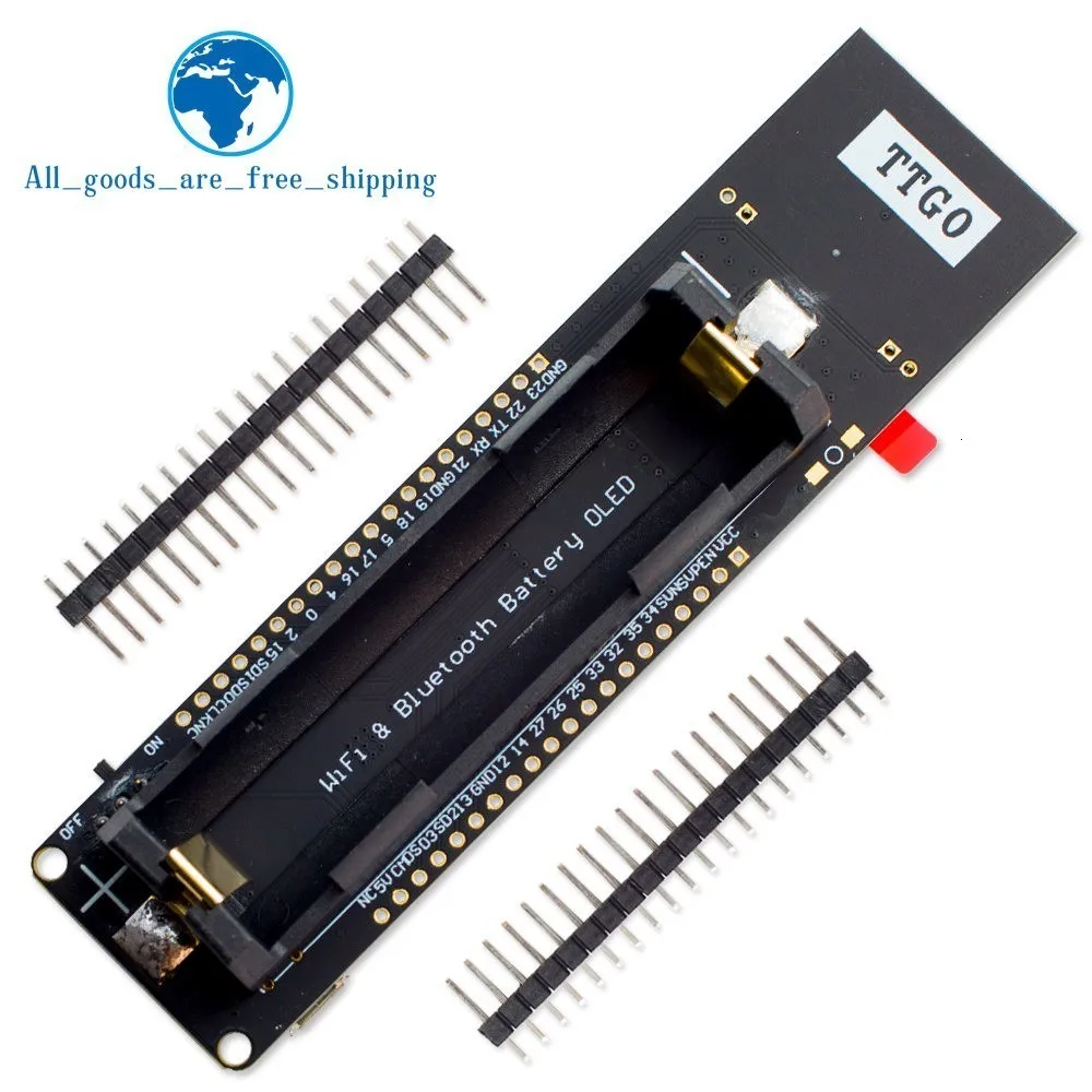 0,96 дюймовый oled-дисплей 18650 литиевая батарея WiFi Bluetooth щит ESP32 ESP-32 ESP8266 CP2102 модуль макетной платы