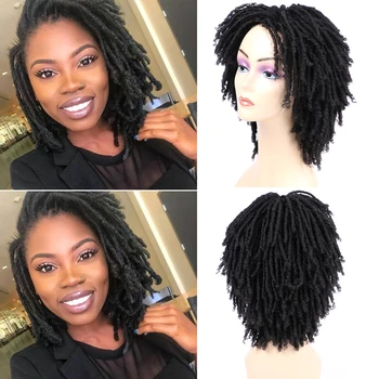 

ZYR Dreadlock Crochet Hair Wig High Temperature Fbier soft locs short Ombre Hair 14 inches For Black women