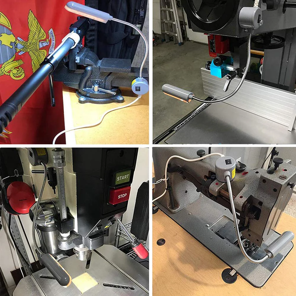 SMD2835 30 LED Sewing Machine Lamp Multifunctional Flexible Work Lamp With Magnets Industrial Lights for Lathes,Drill Presses