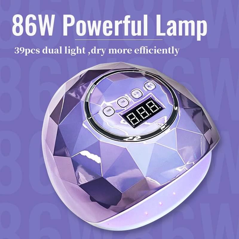 

2020 New Arrival Nail Dryer 86W UV LED Lamp for Manicure Fast Drying Nail Polish Gel Cure SUN Nail Lamp Nail Art Manicure Tool