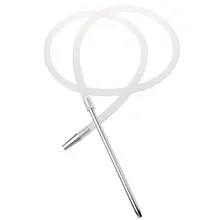 1,5 м силиконовая трубка-кальян для кальяна с 260 мм алюминиевой ручкой, всего 1,8 м, Прямая поставка