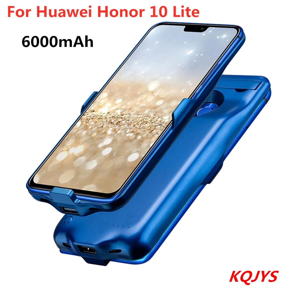 KQJYS 6000 мАч портативный ультра-тонкий чехол с зажимом на заднюю панель для huawei Honor 10 Lite Мобильный Внешний Аккумулятор Чехол