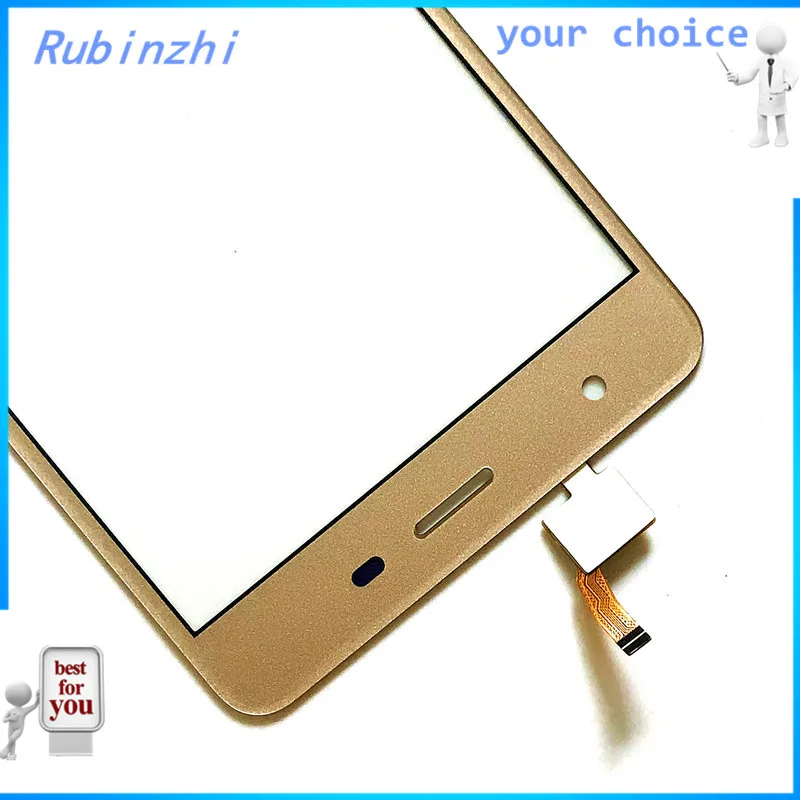 RUBINZHI сенсорный экран дигитайзер для Prestigio Muze H3 psp 3552 psp 3552 сенсорный экран Duo Передняя стеклянная сенсорная панель с лентой