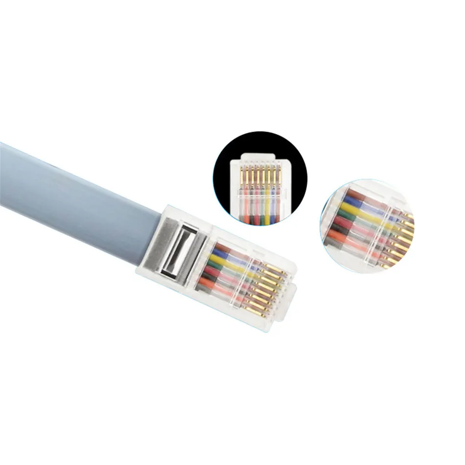 Консольный кабель USB к RJ45, последовательный адаптер RS232 для ...