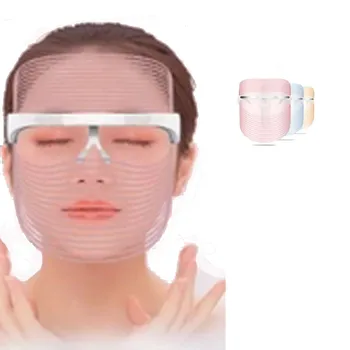 

2019 trend 3-color LED Light Therapy Skin Rejuvenating Face Mask biological colour light therapy principleMachine GK1120