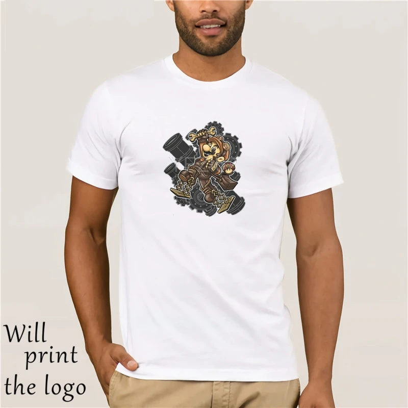 Популярная футболка в стиле горы кантри рок Мужская стимпанк Марио | одежда