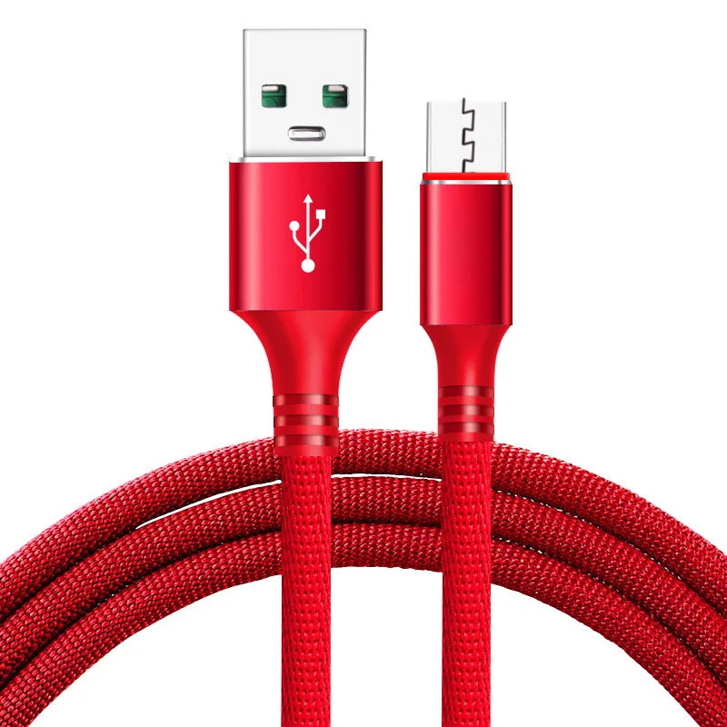 

USB Type C Cable Braided 2.4 FAST Charger Cable For iphone Samsung Huawei Charger Android Phones Sync Cables