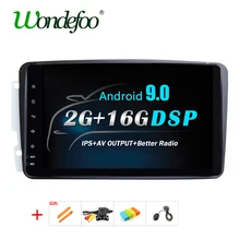 " ips Android 9,0 DSP gps для Mercedes Benz C класс, CLK W209 W203 W463 W208 W163 Vaneo Viano Vito W639 W638 W168 радио без DVD