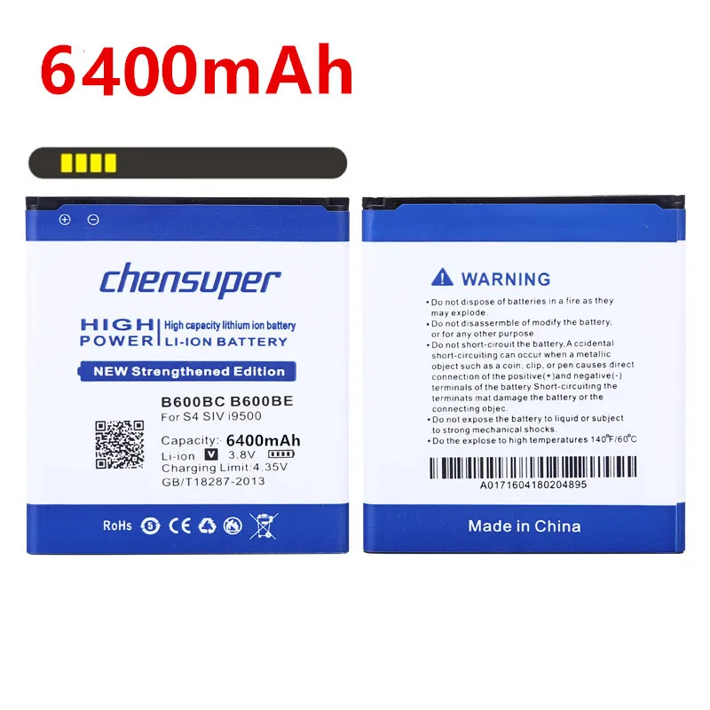 Chensuper B600BE B600BC 6400 мАч для Samsung Galaxy Mega 5 8 GT-I9152 GT-I9150 SCH-P709 GT-i9158 GT-i9152P GT-G3858 | Мобильные
