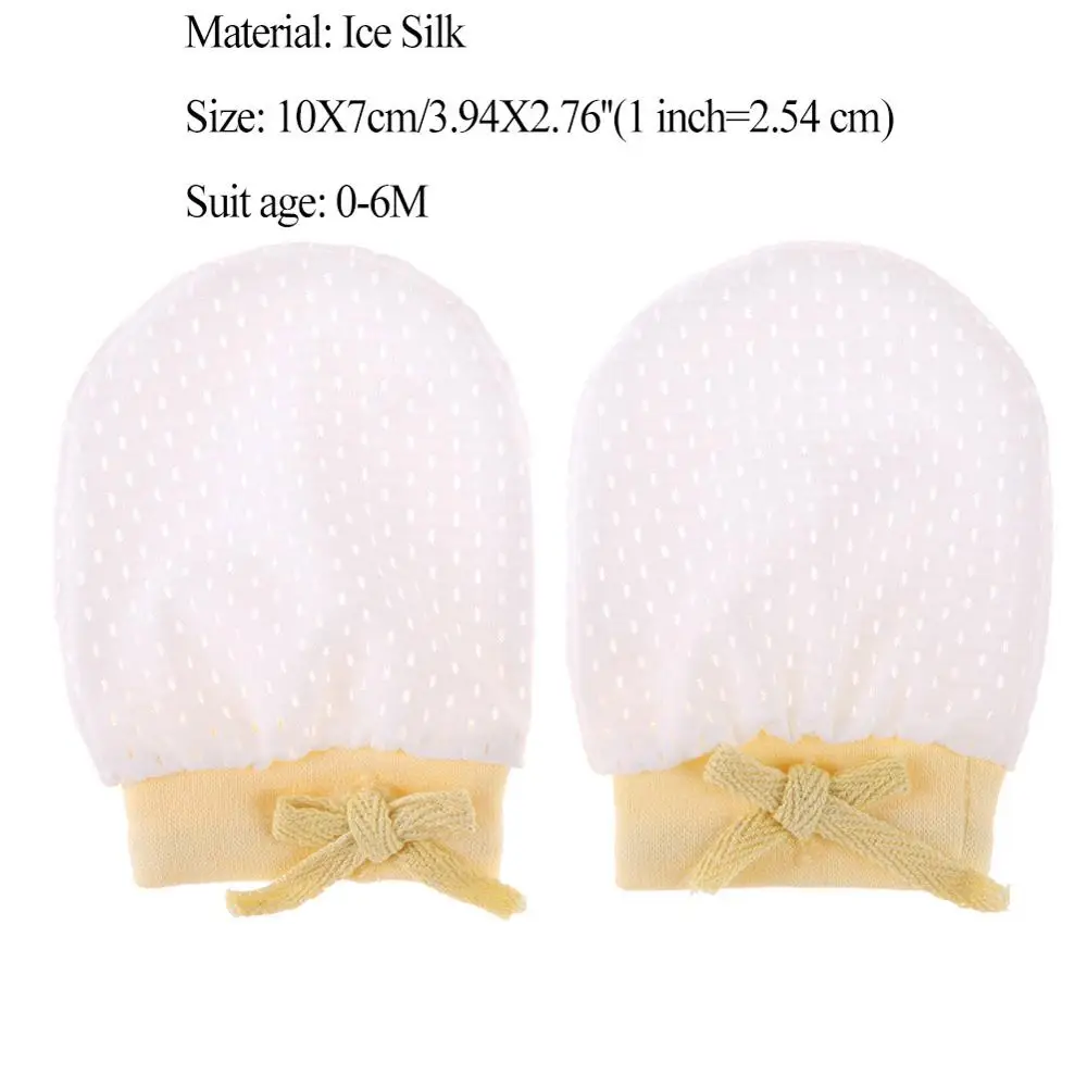 1pair A1 1/5 пар перчаток для новорожденных, зимние хлопковые перчатки, всесезонные мягкие защитные перчатки для детей, варежки для мальчиков и девочек с защитой от царапин - Цвет: 1pair A1