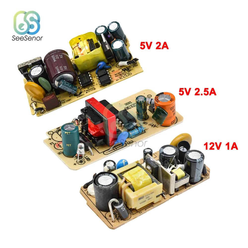 AC-DC AC 100V-240V to DC 5V 2A/2.5A 12V 1A Switching Power Supply Module Switch DC Voltage Regulator 110V 220V