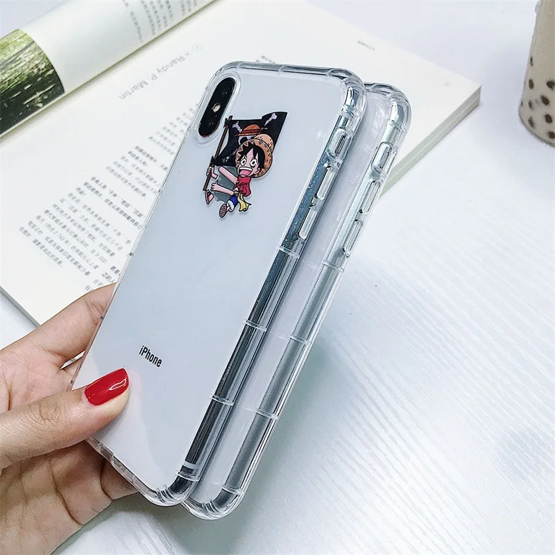 Япония ins цельный чехол для телефона Тони Чоппер Луффи Зоро Coque для Apple iphone X XR 7 8 plus 6S X XS 6PLUS силиконовый мягкий ТПУ чехол