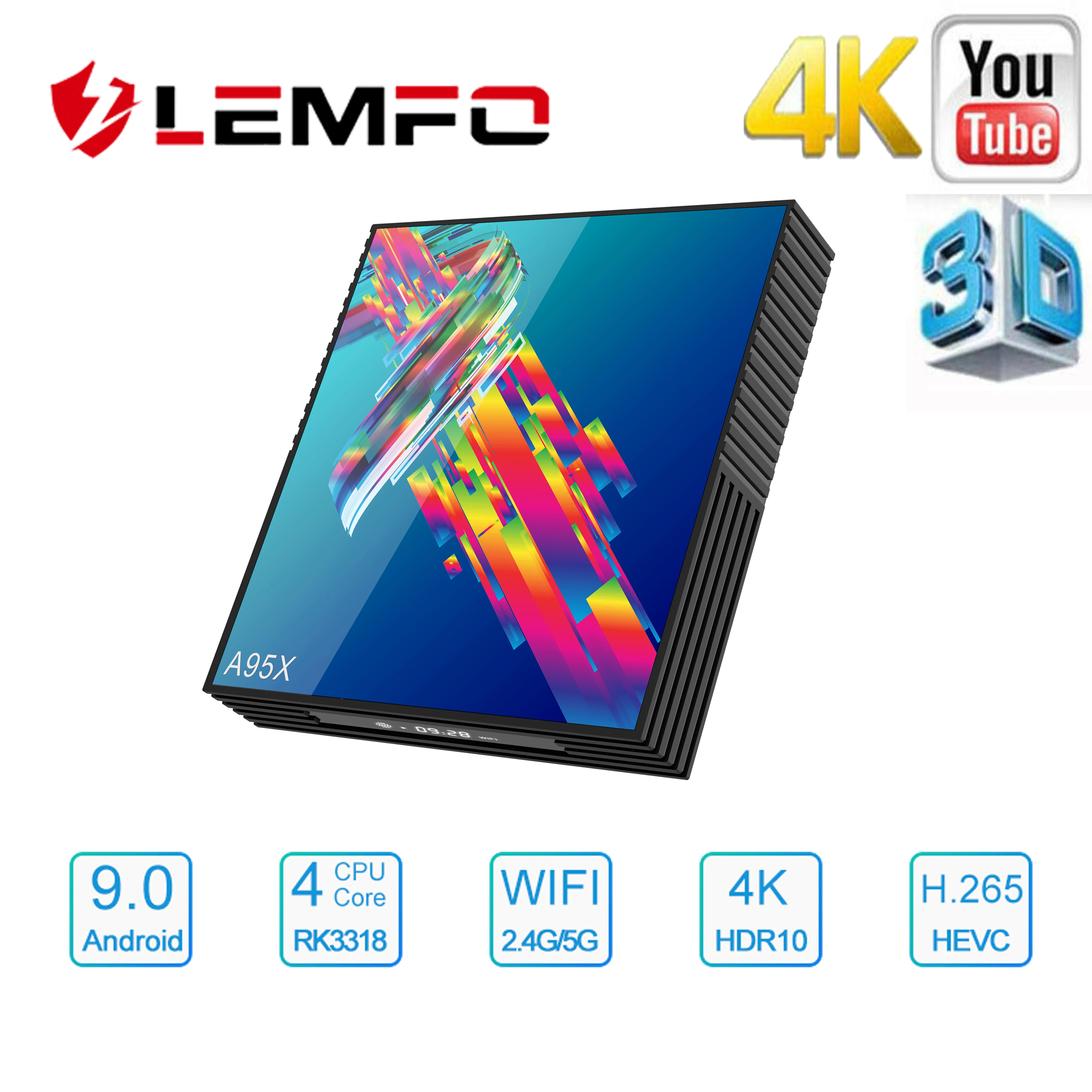 ТВ-приставка A95X R3 Android 9 0 4 Гб ОЗУ 64 ГБ 32 4K 2 4G/5G Wi-Fi USB3.0 Google Netflix Youtube медиаплеер |