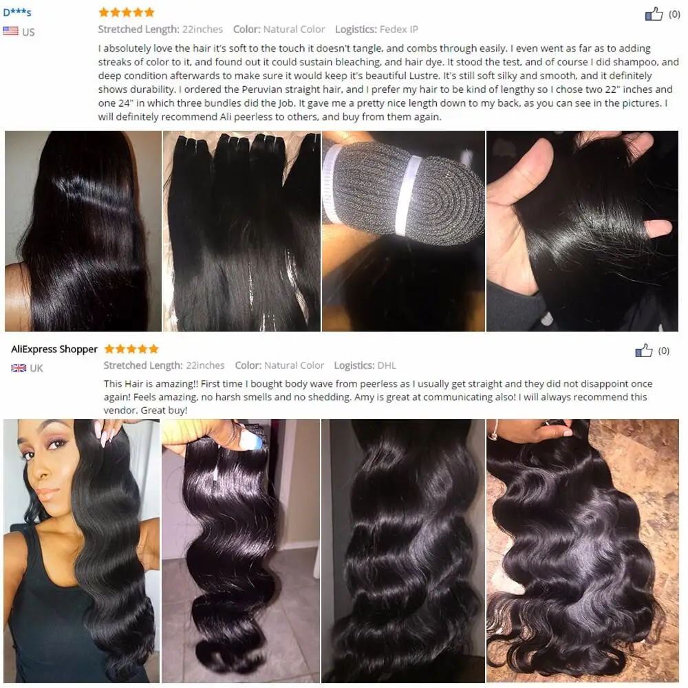 PEERLESS Virgin Hair бразильские объемные волнистые пряди с закрытием 4*4 Средний коричневый Швейцарский Кружевной средний коэффициент необработанные человеческие волосы для наращивания