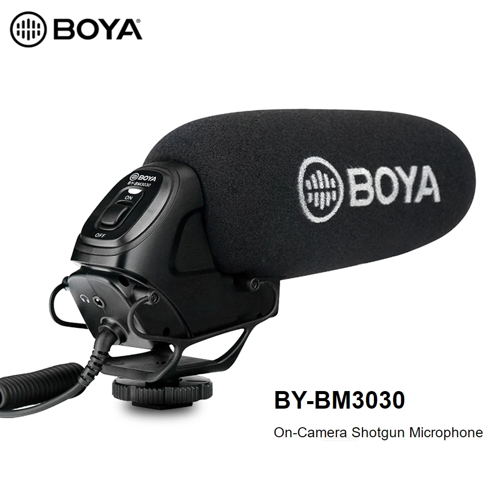BOYA BY-BM3030 микрофон для камеры DSLR камера s видео аудиозаписывающие устройства
